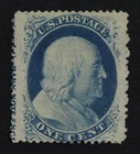 CKStamps: US Stamps Collection Scott#24 1c Franklin Mint VLH OG