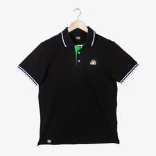 Milk Mocha Bear: Matcha Polo Shirt - Black / Men / XL