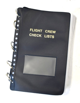 Historical USAAF Flight Crew Checklist & Performance Book 5 Ring Binder
