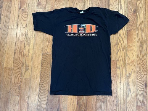 Harley Davidson T-Shirt Shirt Mens Large Black Short Sleeve Vintage Connecticut - Picture 4 of 8