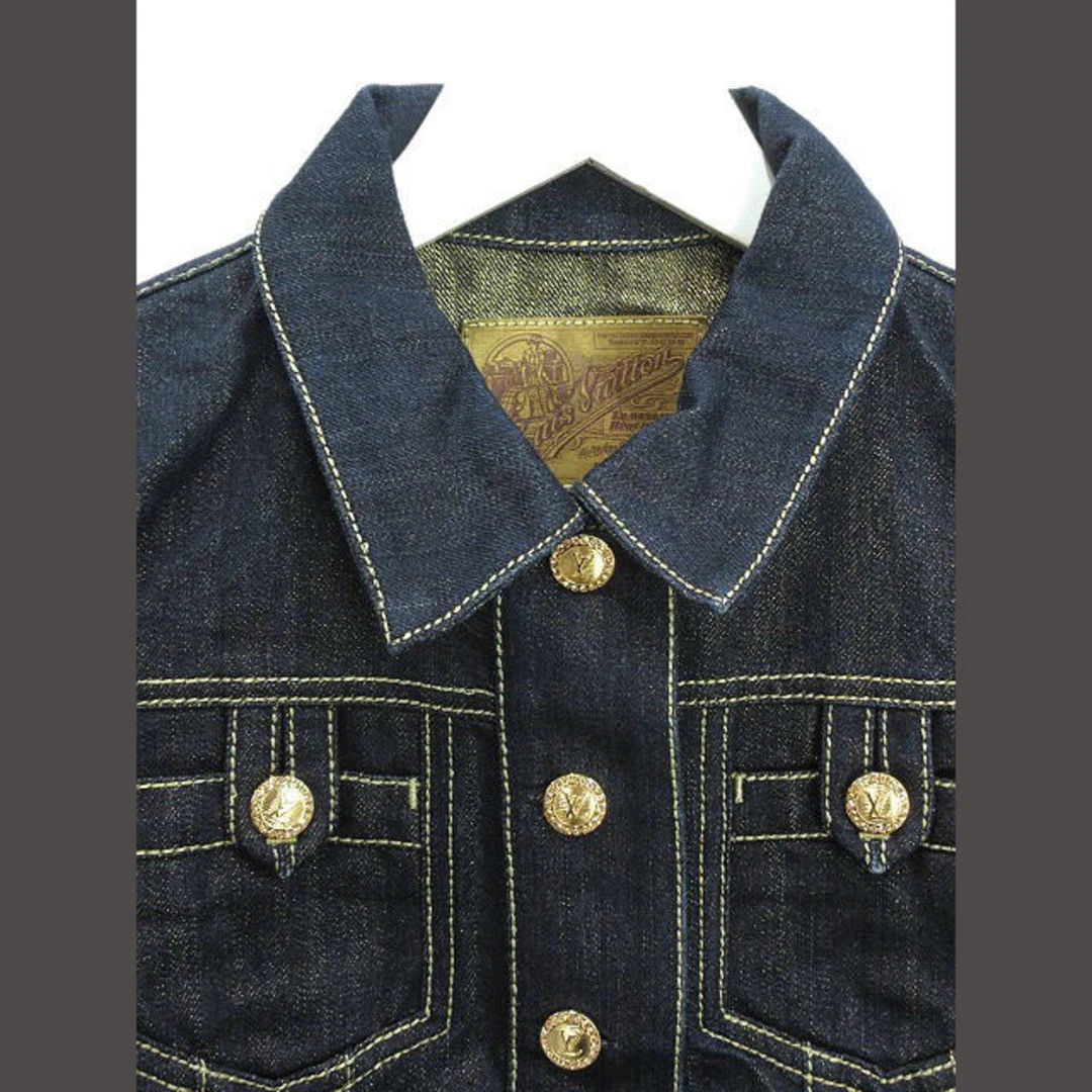 LOUIS VUITTON（LV） Louis Vuitton giacca denim glitter 34 indaco oro G jeans capospalla usata