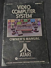 Vintage 1978 Atari Video Computer System CX2600 Owner's Manual
