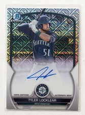2023 Bowman Chrome Mega Box Tyler Locklear Mojo Auto #BCMA-TL Seattle Mariners