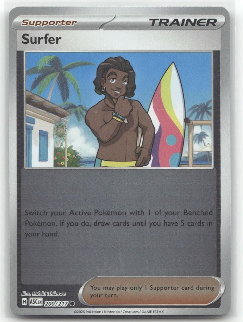 Surfer Reverse Holo 200/217 ME: Ascended Heroes Common Pokemon TCG