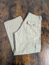 Levis Loose Straight Cargo Pants Baggy Y2K Skater Tan Tagged 32x30 Measure 32x28