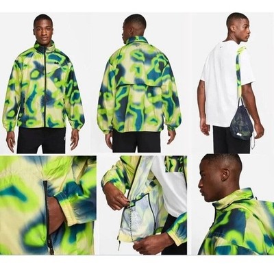 New M Nike Court Naomi Osaka Windbreaker Jacket Tennis Citron