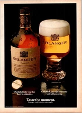 VINTAGE 1981 ERLANGER SCHLITZ BREWING CO.  BEER MILWAUKEE WI. PRINT AD