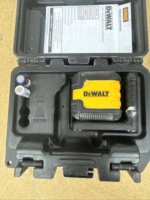 DEWALT 40 ft. Red Self-Leveling Cross Line Laser Level w/(2) AA Batteries & Case