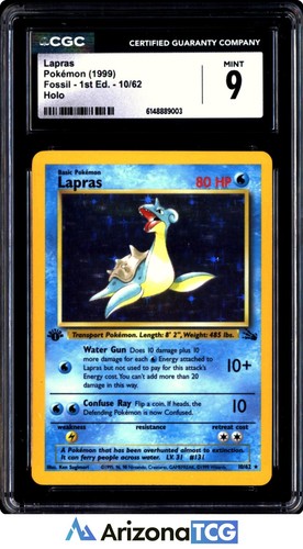 Lapras (1st Edition) graded CGC 9 for sale on eBay