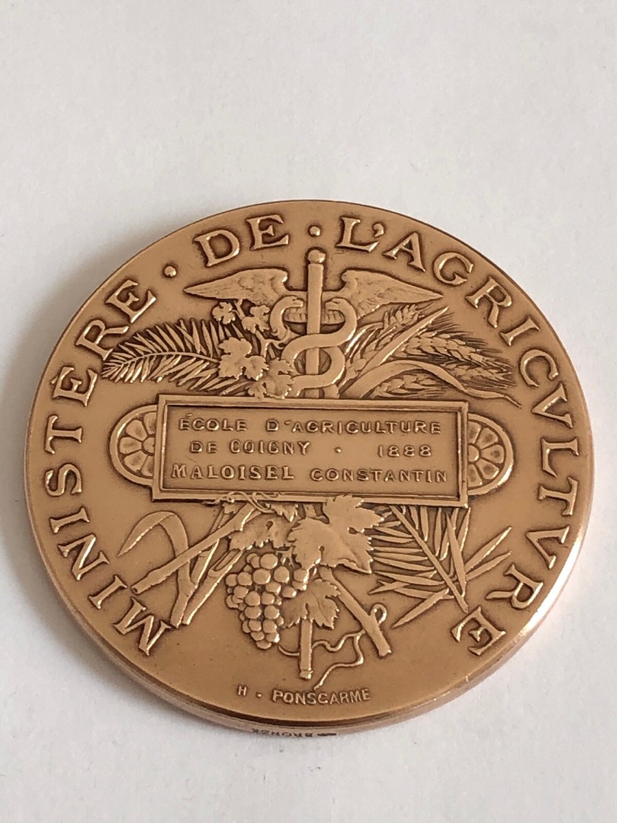 Médaille Bronze Agriculture Conseil Général De L’Aisne – Avec écrin