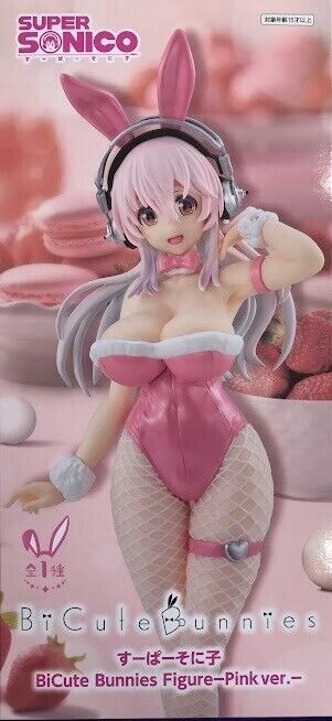 SUPER SONICO BiCute Bunnies Figure 6体 Super Sonico Figure BiCute Bunnies Pink Ver. Furyu Bunny Japan