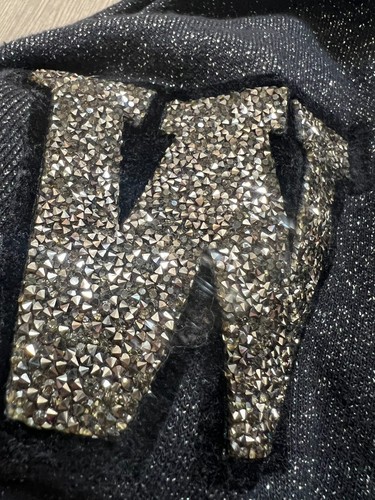 Diesel Kids Girls Full Zip Hoodie Rhinestone Sweatshirt Hoodies Size 10 Black - Picture 2 of 7