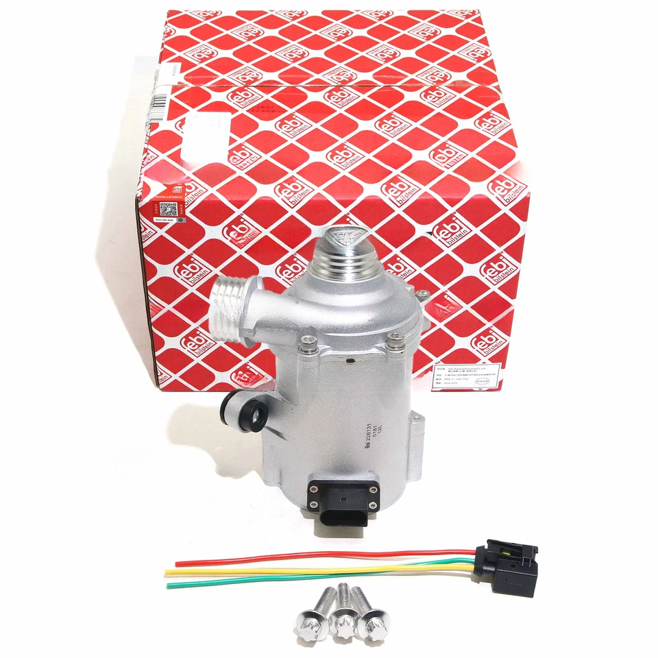 Bomba de água elétrica FEBI com kit termostato para BMW 328i 528i 530xi 525xi X3 X5 - Imagem 2 de 4
