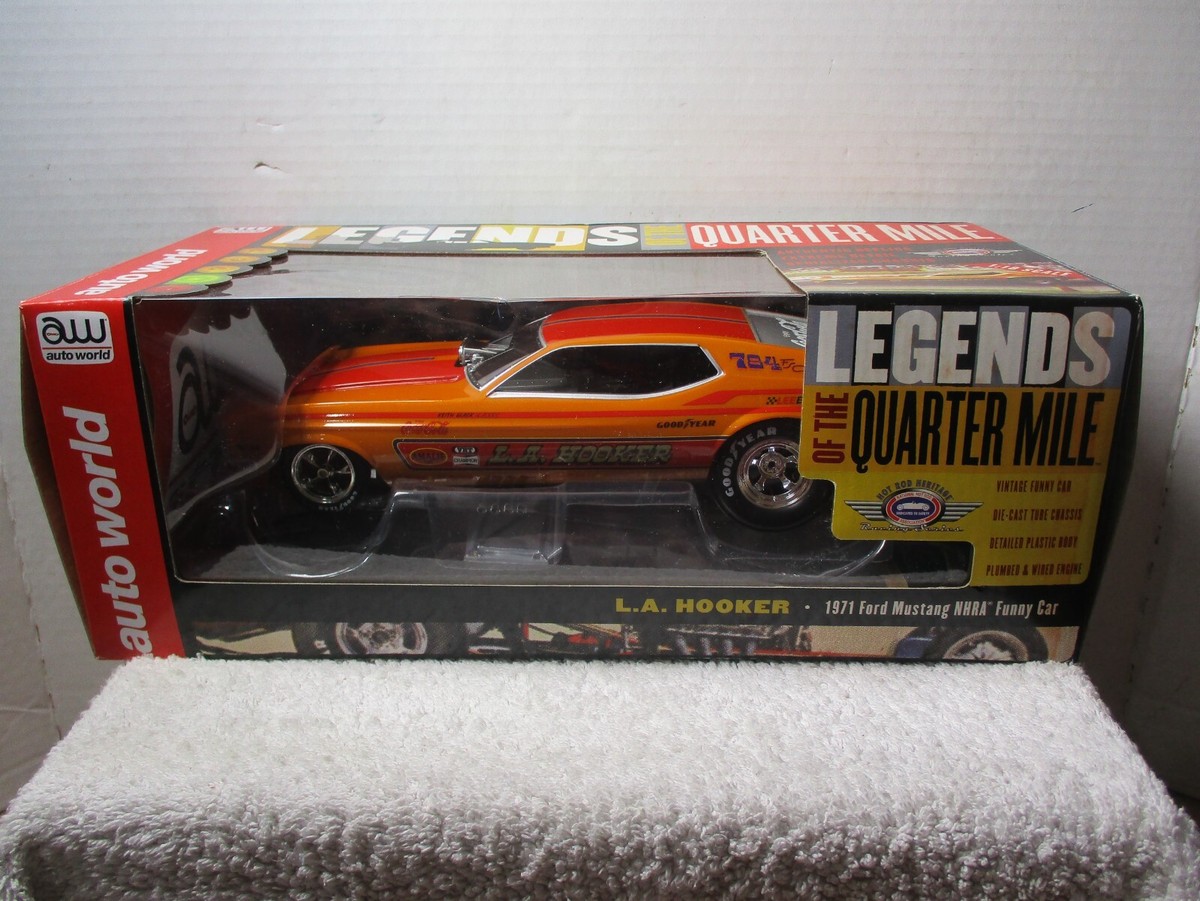 1/18 AUTO WORLD LEGENDS L.A. HOOKER 1971 FORD MUSTANG NHRA