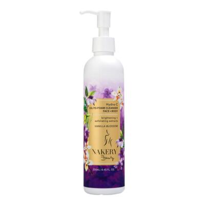 Nakery Beauty Hydra-C Oil to Foam Cleanser For Face + Body