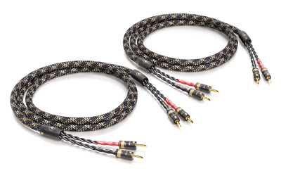 ViaBlue SC-4 Silver-Series Single-Wire Lautsprecherkabel 2 x 7,5m mit T8 Bananas