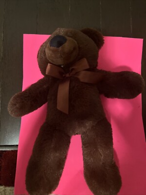 Ms Teddy Bear Inc Brown Plush Teddy Bear 12  Tall - New!