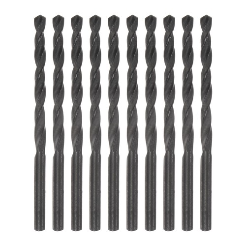 10pcs Twist Jobber Drill Bits 4mm Nitride Coated High Speed Steel (HSS ...