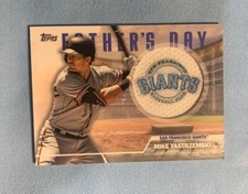 2023 Topps Series 2 FD-MY relic Father's Day Patch Mike Yastrzemski Yaz giants