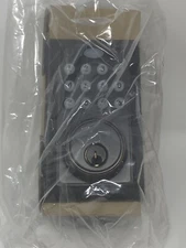 Amazon Basics  Electronic Deadbolt Door Lock, Traditional, Oil Rubbed Bronze