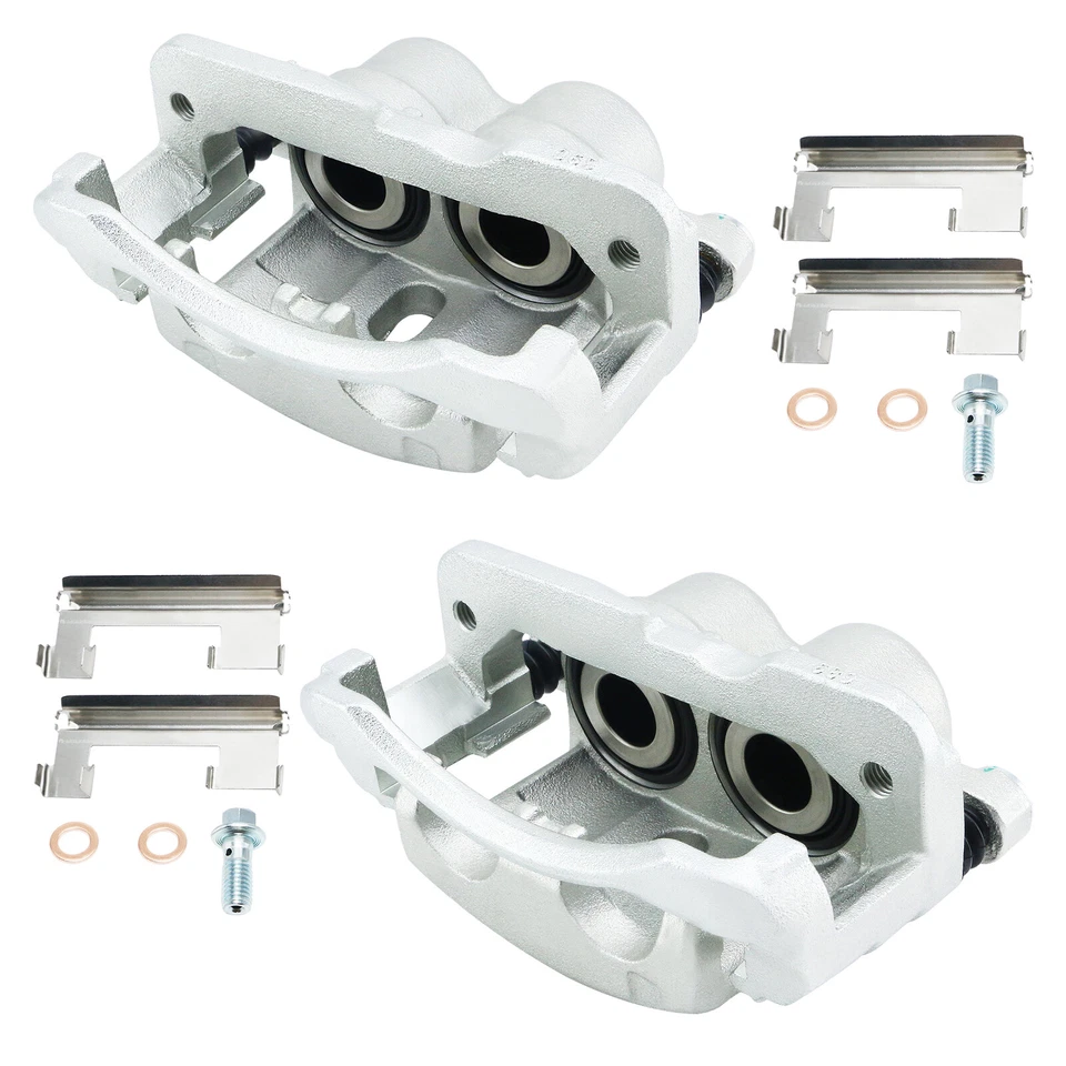 2x Front or Rear Brake Calipers w/ Bracket for Chevy K10 K20 C10 GMC K1500 K2500 Foto 2 de 4