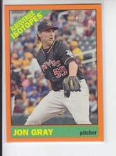 2015 Topps Heritage Minor JON GRAY Orange Border Parallel /25 Rockies #110
