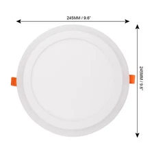 White RGB Dual Color LED Light LED Ceiling Recessed Panel Downlight Spot Lamp