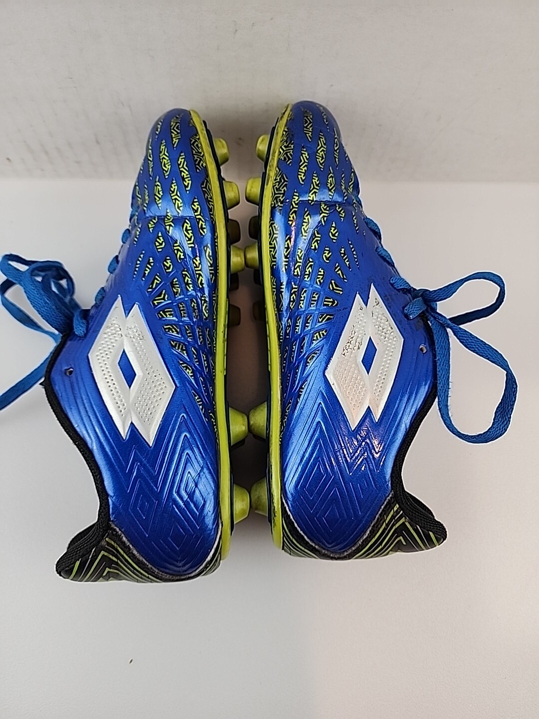 Lotto tacchetti da calcio ragazzi blu verdi e argento taglia USA 3