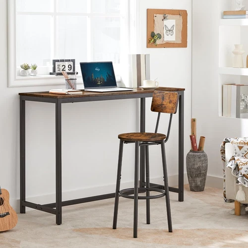 HOOBRO 2er Set Barhocker Barstuhl Tresenhocker Küchenhocker Hocker Thekenstuhl - Bild 17 von 58