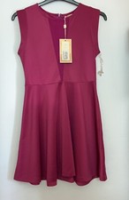 BNWT Maya Deluxe Grape Pink Mesh Panel Dress Size 10