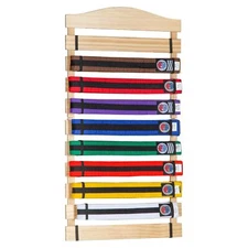 Karate Belt Display Wood Rack martial arts