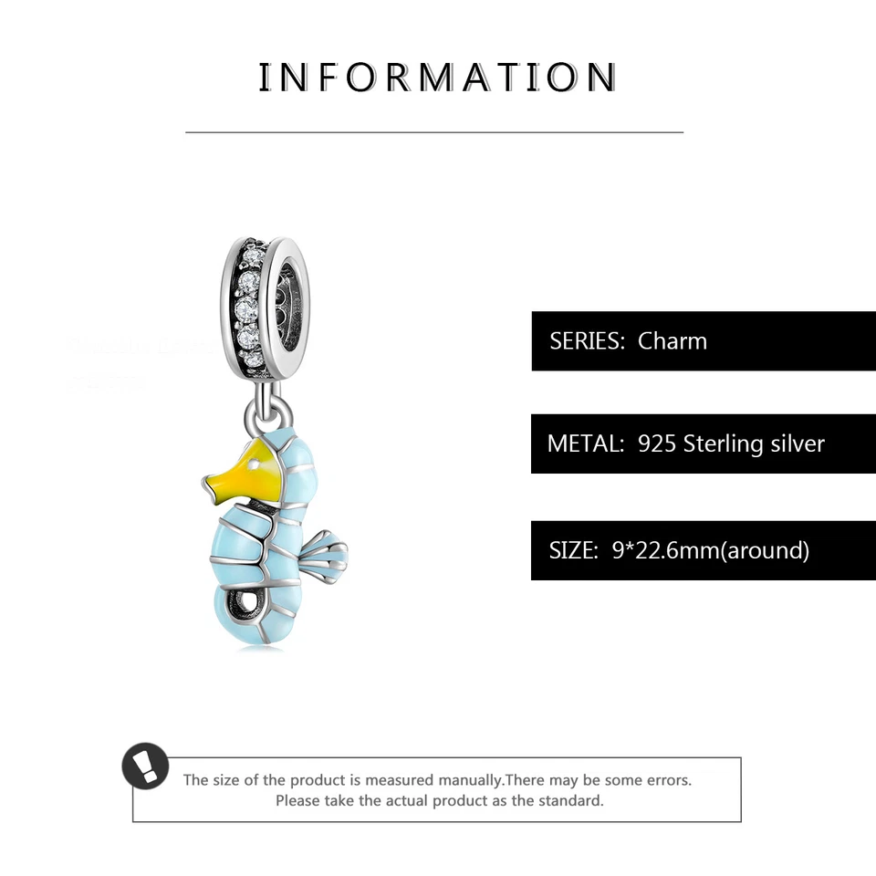 Charm Cavalluccio Marino in argento 925 - Les Folies - Immagine 4 di 4