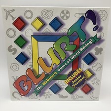 Blurt! Board Game 1995 Word Racing Includes Junior Version Patch