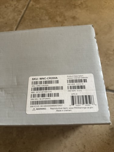 Verizon Internet Gateway WNC-CR200A 2023 WiFi6 NKR-LV65C-T3 NEW - Picture 2 of 5