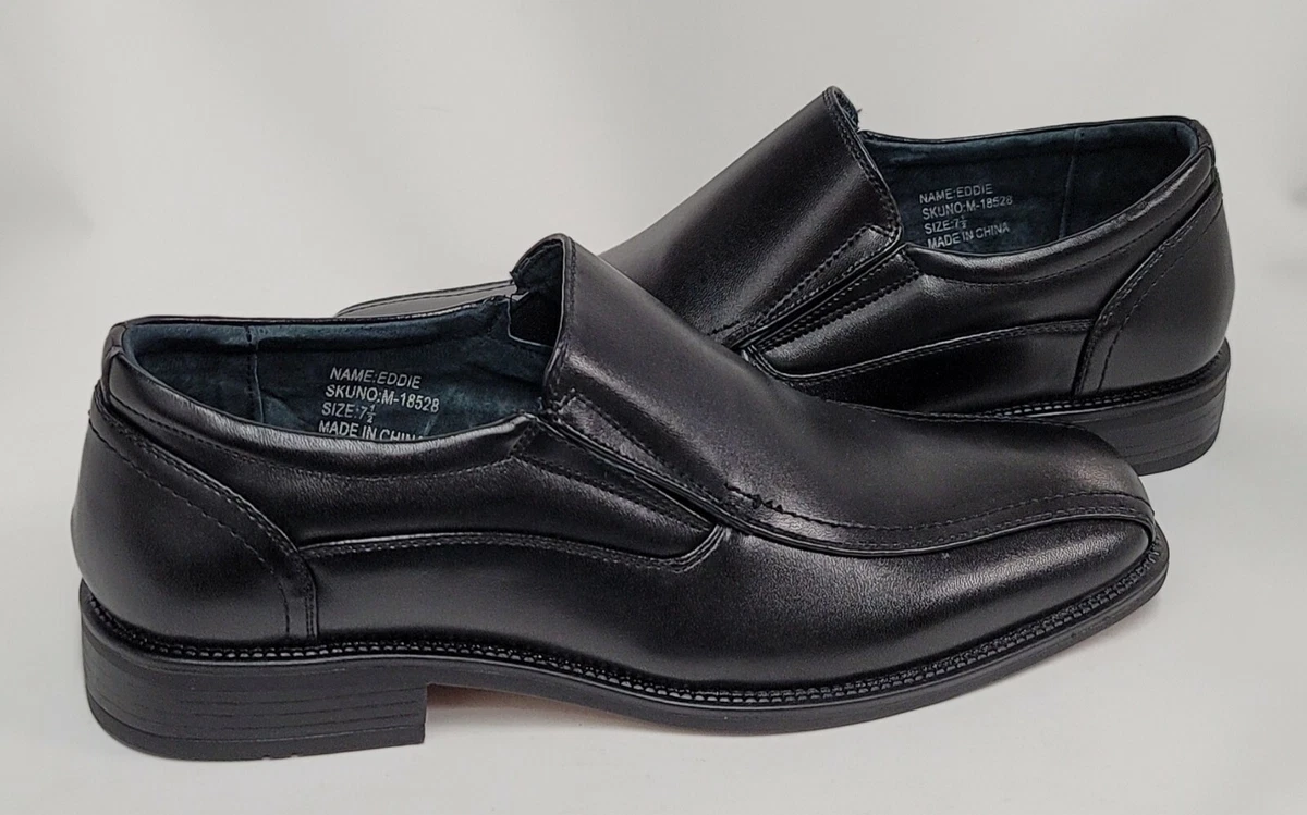 Delli Aldo Men Eddie Black 85 Slip On Leather Shoes M 18528