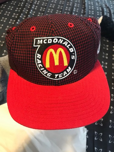 Vintage NASCAR McDonald's Hat Cap Logo 