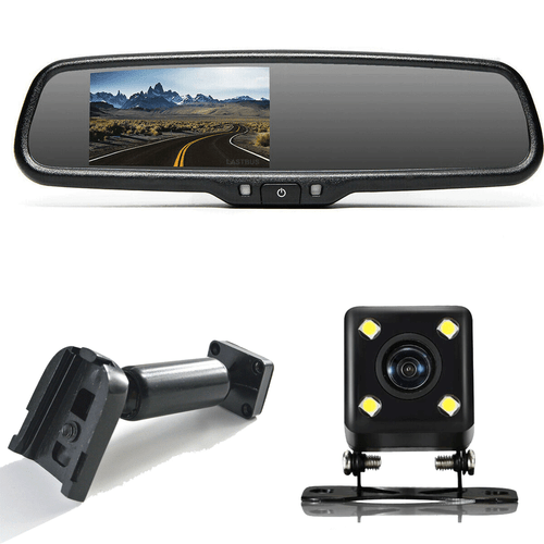 4.3'' Car Replacement Mirror Monitor No1 Bracket Backup Camera For Jeep Mazda - Picture 1 of 12