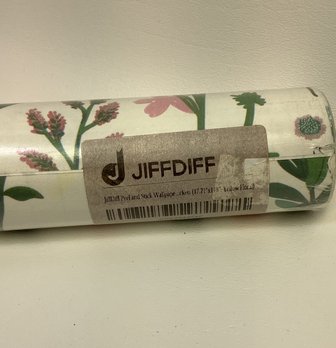 JiffDiff Peel and Stick Floral Wallpaper 17.71” x 118” - Floral Farmhouse Style