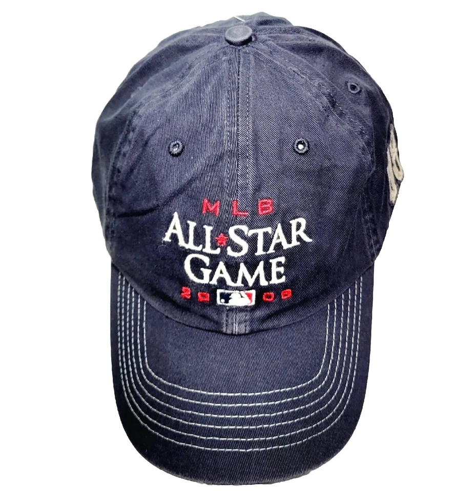 NUEVA YORK YANKEES SOMBRERO ALL STAR GAME 2008 Adj Navy Soft #8 MLB ¡GEMELO NUEVO! Foto 2 de 4