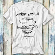 Whale of a Time Peta Vegan Nature Dolphin T Shirt Meme Gift Top Tee Unisex 422