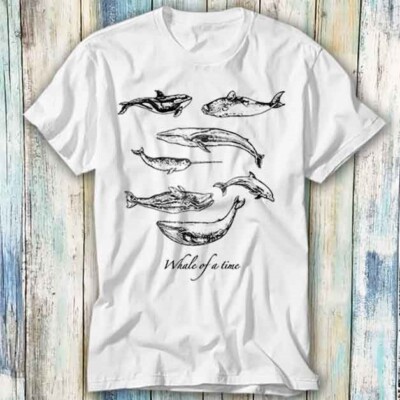 T-Shirt Whale of a Time Peta vegane Natur Delfine Meme Geschenk Top Unisex 422