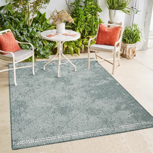 Outdoor Teppich Wetterfest für Balkon Terrasse Garten Wendeteppich Robust - Bild 170 von 265