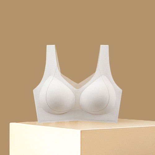 Women's Wireless Sports Underwear Seamless Bra Soft Comfort Padded Bra Camisole - Picture 15 of 17