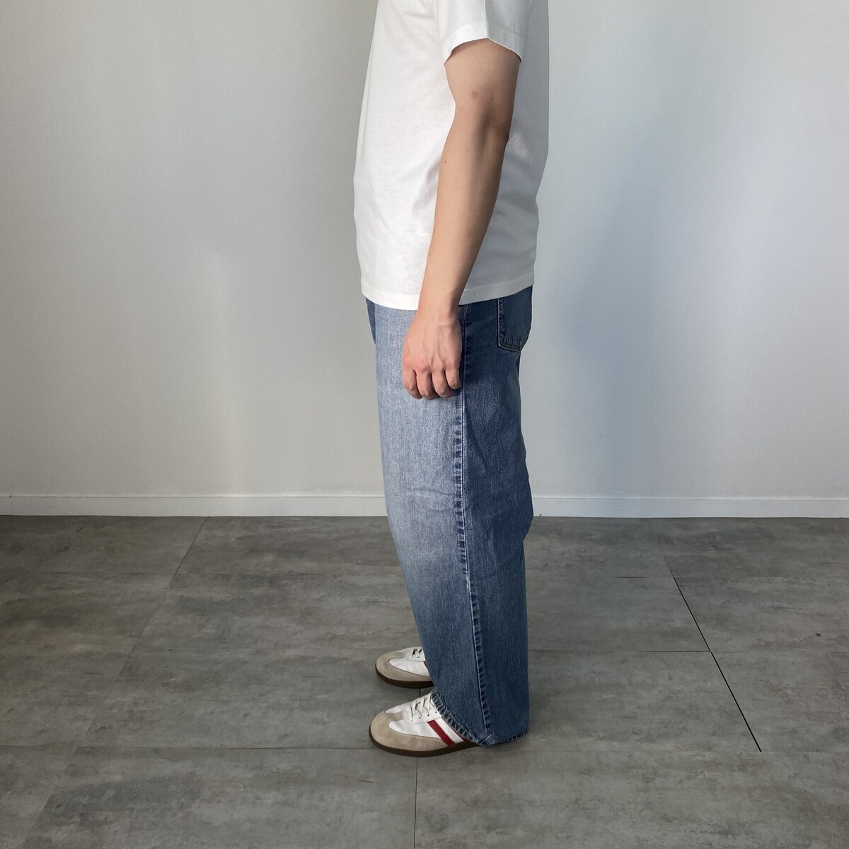 00'S Levi's SILVER TAB BAGGY tapered denim pants for men