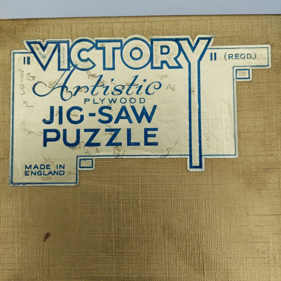 VTG Victory Artistic Gold Box Jigsaw Puzzle Wooden 200 pc #7101 Who's For A Sail - Image 3 of 4
