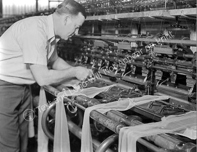 1937 Hosiery Worker, Minnesac Mills, Philadelphia, PA Vintage Old Photo Reprint