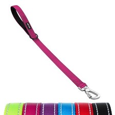 Short Dog Leash 2 ft 24 Inches Traffic Leashes for Dogs Nylon Reflective Dog ...