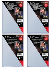 Lot of (100)~4" X 6" Ultra PRO Clear Rigid Toploaders Cards & Photos 4 Packs/25