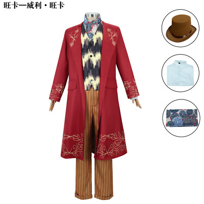 Cosplay Willy Wonka Kostüme Charlie and the Chocolate Factory Halloween Suits