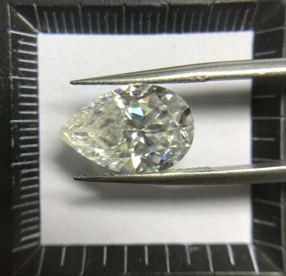 Diamond Lab Grown Certified 1.25 Ct CVD Loose Pear Shape FL-Clarity Gemstone 4DD - Image 2 of 4